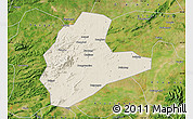 Shaded Relief Map of Xinyu, satellite outside