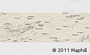 Shaded Relief Panoramic Map of Xinyu