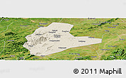 Shaded Relief Panoramic Map of Xinyu, satellite outside