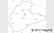 Blank Simple Map of Xinyu, cropped outside