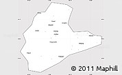 Silver Style Simple Map of Xinyu, cropped outside