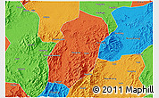 Political 3D Map of Yihuang