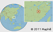 Savanna Style Location Map of Yihuang
