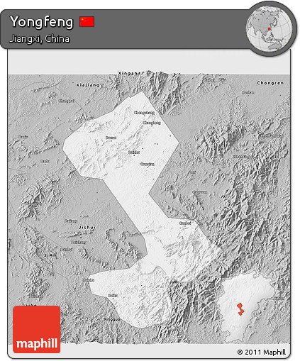 Gray 3D Map of Yongfeng