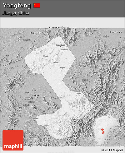 Gray 3D Map of Yongfeng