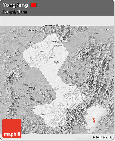 Gray 3D Map of Yongfeng