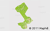 Physical 3D Map of Yongfeng, cropped outside