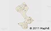 Shaded Relief 3D Map of Yongfeng, cropped outside