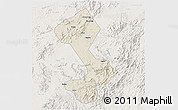 Shaded Relief 3D Map of Yongfeng, lighten