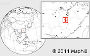 Blank Location Map of Yongfeng