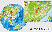 Physical Location Map of Yongfeng
