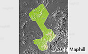 Physical Map of Yongfeng, darken, desaturated