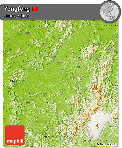 Physical Map of Yongfeng