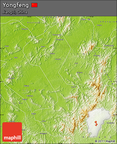 Physical Map of Yongfeng