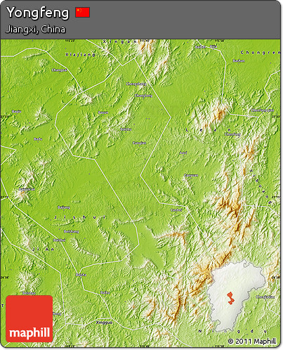 Physical Map of Yongfeng
