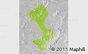 Physical Map of Yongfeng, lighten, desaturated