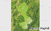 Physical Map of Yongfeng, satellite outside