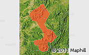 Political Map of Yongfeng, satellite outside