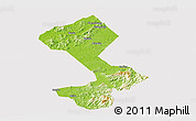 Physical Panoramic Map of Yongfeng, cropped outside