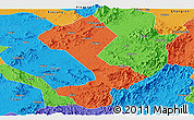 Political Panoramic Map of Yongfeng