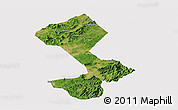 Satellite Panoramic Map of Yongfeng, cropped outside