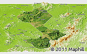 Satellite Panoramic Map of Yongfeng, physical outside