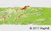 Physical Panoramic Map of Yongxin