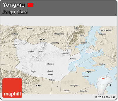 Classic Style 3D Map of Yongxiu