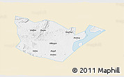 Classic Style 3D Map of Yongxiu, single color outside