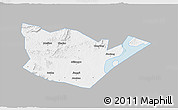 Gray 3D Map of Yongxiu, single color outside
