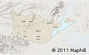 Shaded Relief 3D Map of Yongxiu, lighten