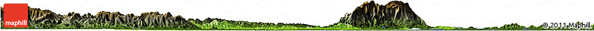 Physical Horizon Map of Yongxiu, darken