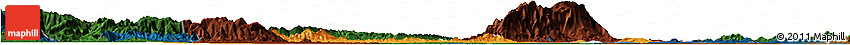 Political Horizon Map of Yongxiu, darken