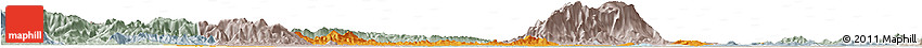 Political Horizon Map of Yongxiu, lighten, semi-desaturated