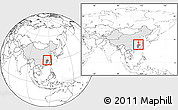 Blank Location Map of Yongxiu, highlighted country, highlighted parent region, within the entire country