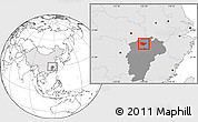 Blank Location Map of Yongxiu, highlighted country, highlighted parent region