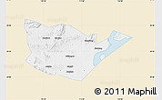 Classic Style Map of Yongxiu, single color outside