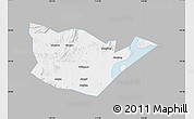 Gray Map of Yongxiu, single color outside