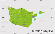 Physical Map of Yongxiu, cropped outside
