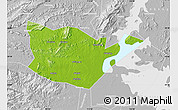 Physical Map of Yongxiu, lighten, desaturated
