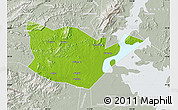 Physical Map of Yongxiu, lighten, semi-desaturated