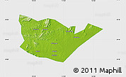 Physical Map of Yongxiu, single color outside