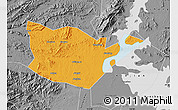 Political Map of Yongxiu, desaturated