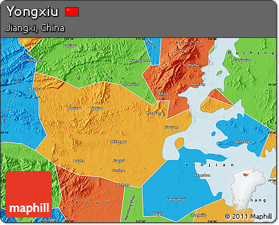 Political Map of Yongxiu