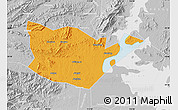 Political Map of Yongxiu, lighten, desaturated