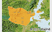 Political Map of Yongxiu, satellite outside
