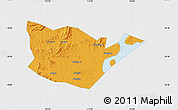 Political Map of Yongxiu, single color outside