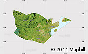 Satellite Map of Yongxiu, cropped outside