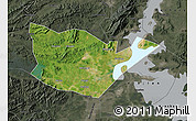 Satellite Map of Yongxiu, darken, semi-desaturated