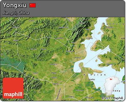 Satellite Map of Yongxiu
